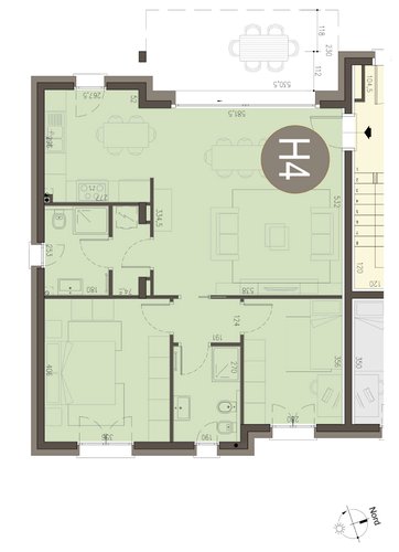 Trilocale a Piano Terra in Alserio Alserio