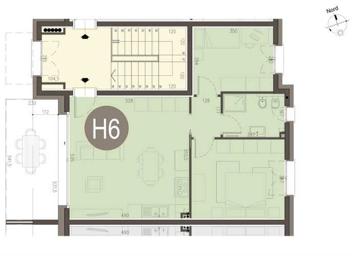 Trilocale a Piano Primo in Alserio Alserio