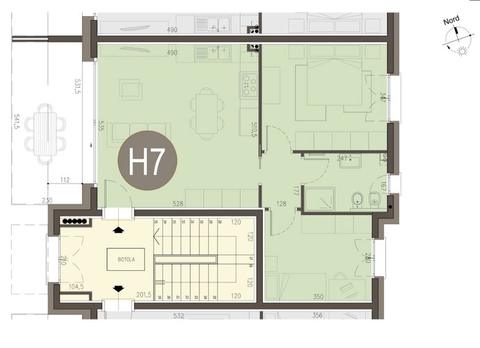 Trilocale a Piano Primo in Alserio Alserio