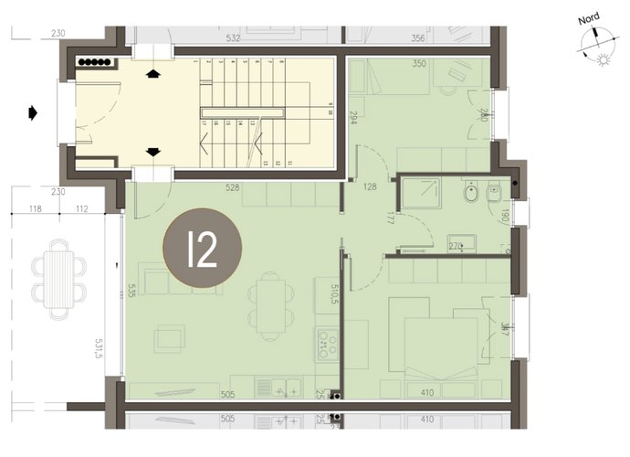 Trilocale a Piano Terra in Alserio Alserio