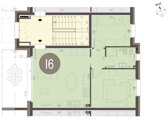 Trilocale a Piano Primo in Alserio Alserio