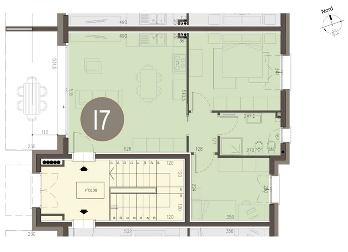 Trilocale a Piano Primo in Alserio Alserio