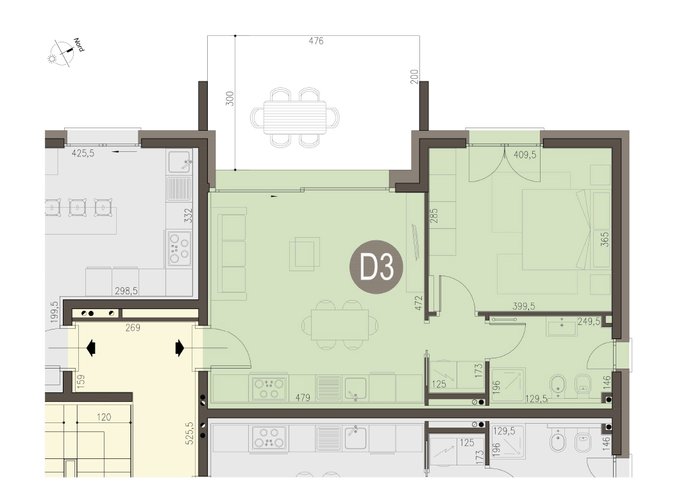 Bilocale Piano Terra in Colverde Colverde