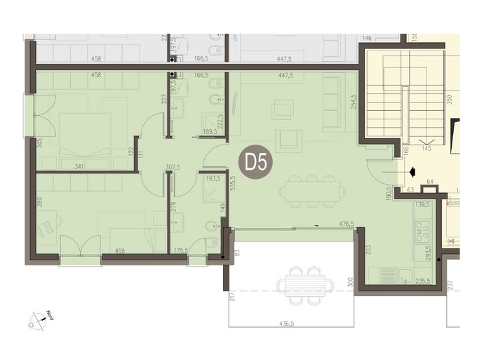 Trilocale Piano Primo in Colverde Colverde