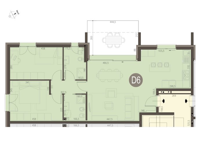 Trilocale Piano Primo in Colverde Colverde