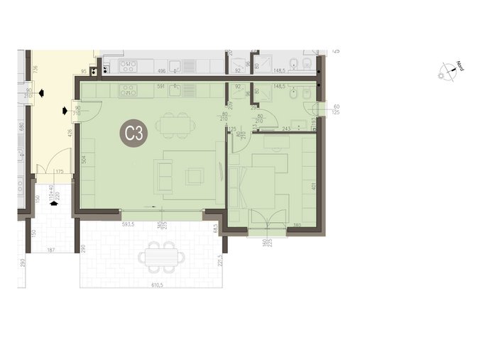 Bilocale a Piano Terra a Colverde Colverde