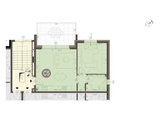 Bilocale a Piano Primo a Colverde Colverde