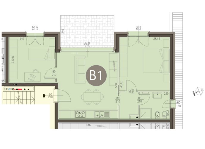 Trilocale a Piano terra in Bizzarone Bizzarone