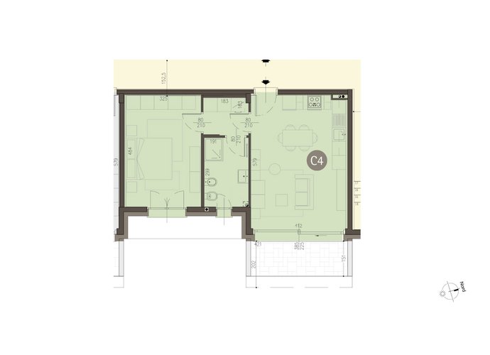 Bilocale a Piano Terra in Uggiate Uggiate Trevano