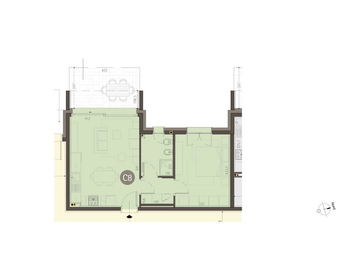 Bilocale a Piano Terra in Uggiate Uggiate Trevano