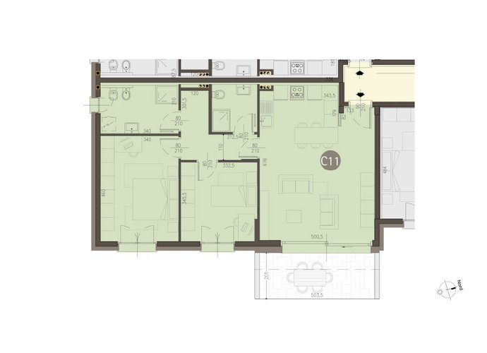 Trilocale a Piano Primo in Uggiate Uggiate Trevano