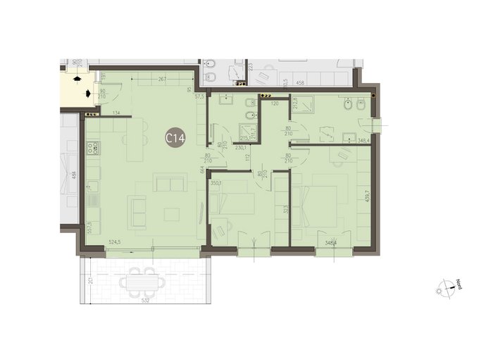 Trilocale a Piano Primo in Uggiate Uggiate Trevano