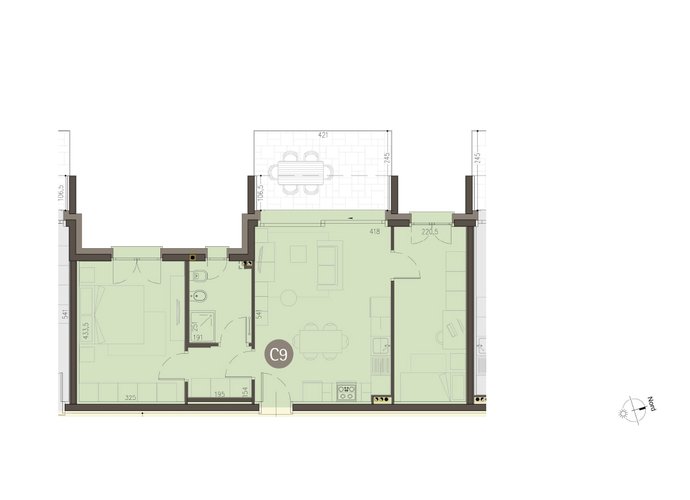 Trilocale a Piano Primo in Uggiate Uggiate Trevano