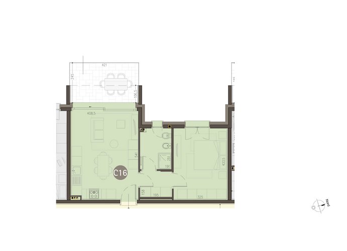 Bilocale a Piano Primo in Uggiate Uggiate Trevano