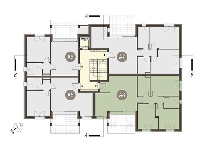 Quadrilocale Piano Primo in Erba Erba