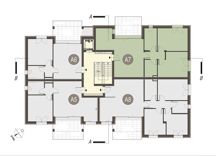 Trilocale Piano Primo in Erba Erba