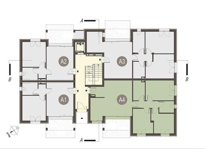 Quadrilocale Piano Terra Erba