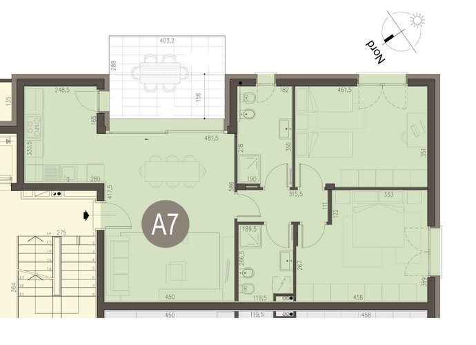 Trilocale Piano Primo in Erba Erba