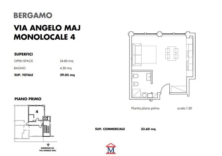 Monolocale Bergamo