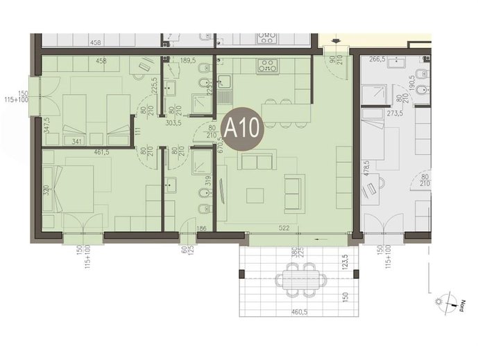 APPARTAMENTO AD APPIANO GENTILE, 3 LOCALI NUOVA COSTRUZIONE Appiano Gentile