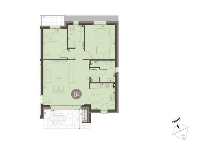 APPARTAMENTO A BEREGAZZO CON FIGLIARO, 3 LOCALI NUOVA COSTRUZIONE Beregazzo con Figliaro